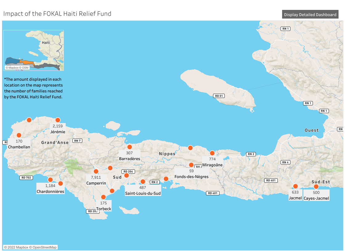Map Impact of Relief Fund Dashboard 3